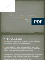 Steps in Career Planning