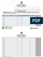 Attendance Sheet NEW 50 BLANKS