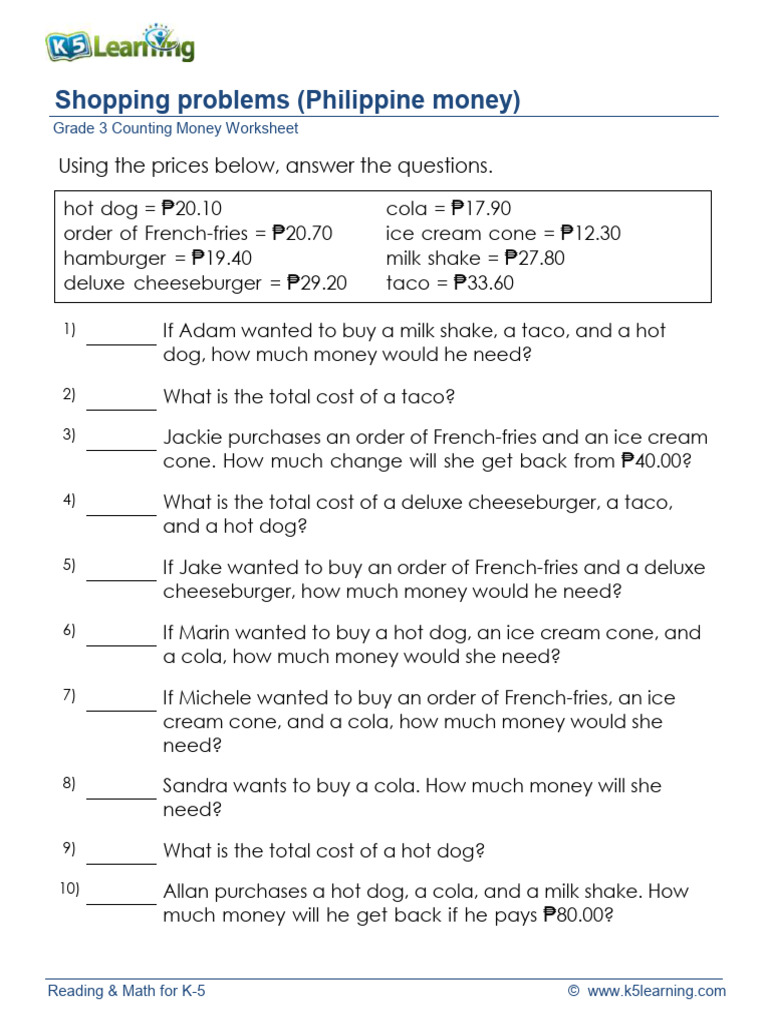 Grade 3 Money | PDF | Currency | Numismatics