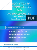 M1 Lesson 1 - Introduction To Biopharmaceutics and Pharmacokinetics