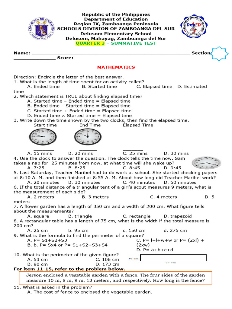 Q3 Math Esp Epp Fil | PDF