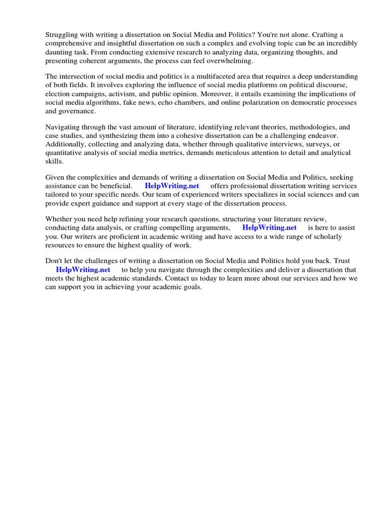 Social Media And Politics Pdf