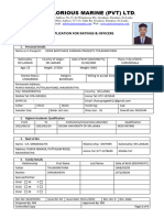 GLM-CR-01 Application For Officers & Ratings