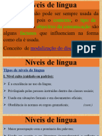 Linguagem Culta e Coloquial - Slides