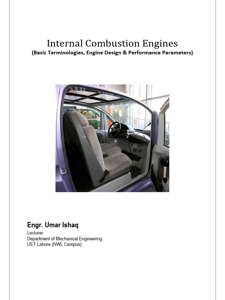 Thermal Efficiency in IC Engines | PDF | Engines | Power (Physics)