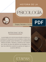 Presentación Historia de La Psicología Minimalista Café Beige y Verde