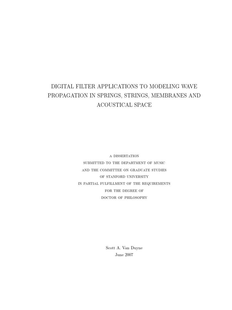2007, Digital Filter Applications To Modeling | PDF | Spectral Density ...