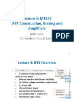 JFET Construction, Biasing and