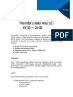 Membranski Merači G10 - G40