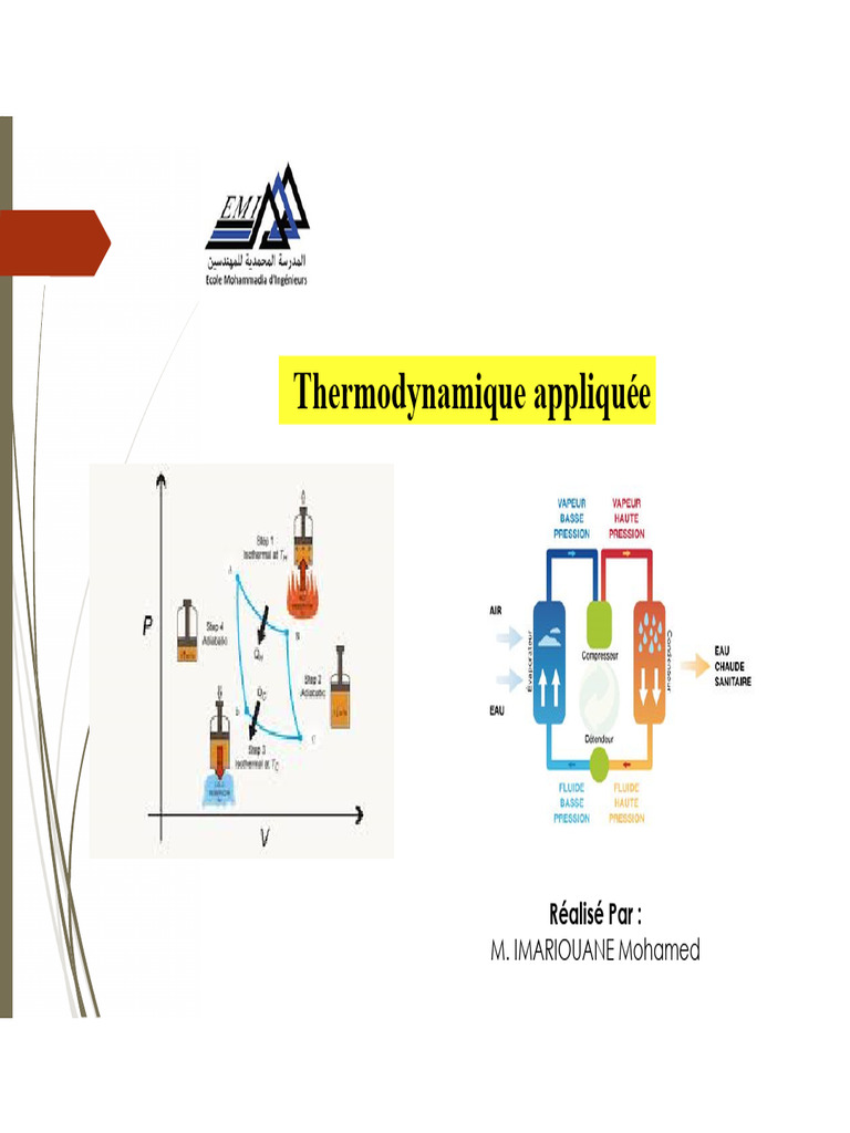 Notions de Thermodynamique Appliquée | PDF | Thermodynamique | Métrologie