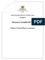 Year 4 French Emergent Resource Booklet HYE