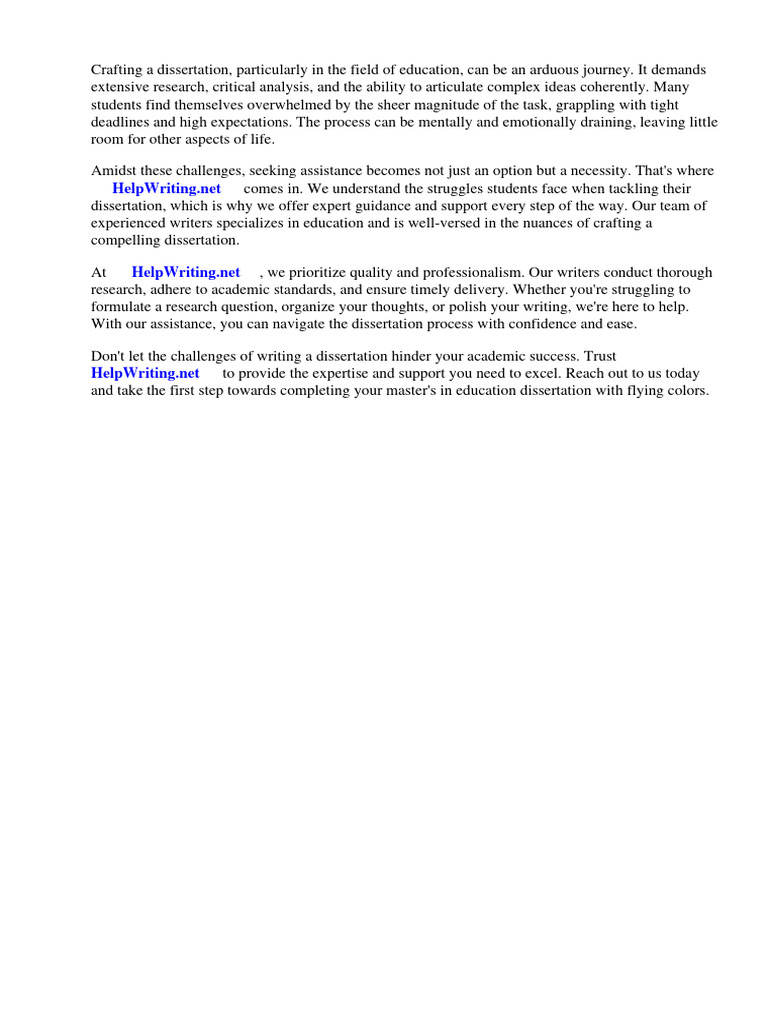 Masters In Education Research Topics