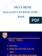 Sinh Lý Bệnh: Rối Loạn Cân Bằng Acid - Base