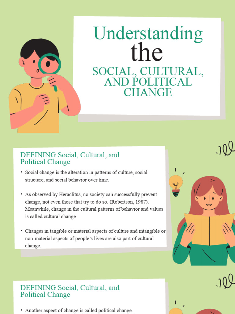 Lesson 4-Understanding The Social Cultural and Political Change | PDF ...