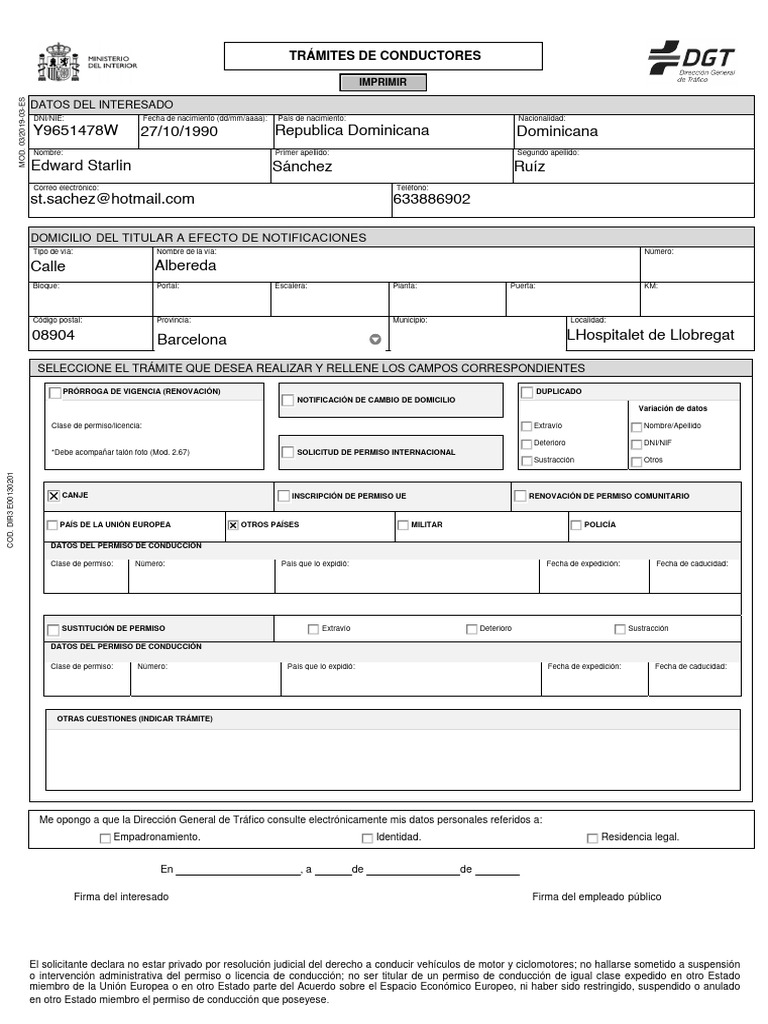 solicitud-canje-permiso-de-conducir-dgt-pdf-licencia-de-conducir