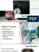 Denture Cleansers