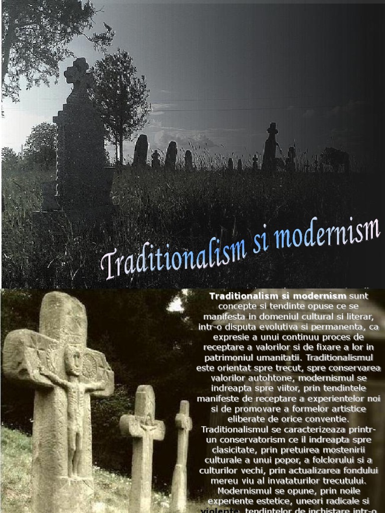 Traditionalism Si Modernism-Romana | PDF