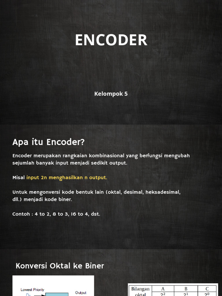 Pengertian dan Jenis Encoder | PDF