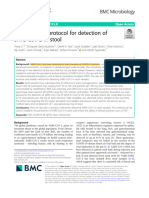 An Optimised Protocol For Detection of SARS-CoV-2 in Stool