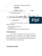 Procedé de Fabrication Poudre Detergente