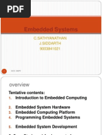 Embedded Systems: C.Sathyanathan J.Siddarth 9003841021