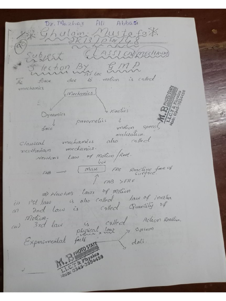 Classical Mechanics Notes Sir Mazharimgtopdf - 30 | PDF