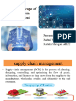 Concept and Scope of Supply Chain Management