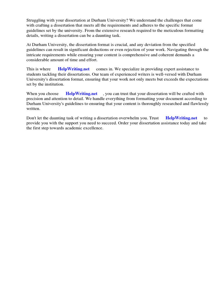 Durham University Dissertation Format | PDF | Leadership | Thesis
