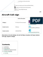 Aircraft Call-Sign - SKYbrary Aviation Safety