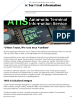 ATIS - Automatic Terminal Information Service - AeroSavvy