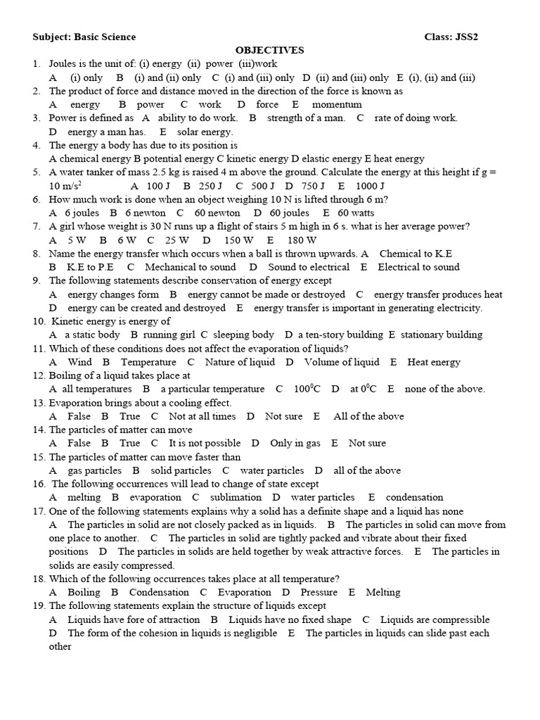 basic-science-jss2-pdf-liquids-evaporation