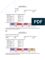 Soal Pretest MTK SD