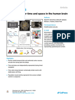 A Neural Code For Time and Space in The Human Brain