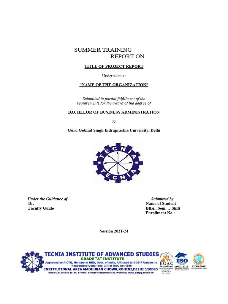 Ipu Format STR (2023-2024) | PDF