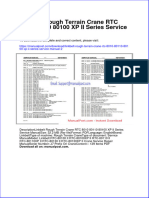 Linkbelt Rough Terrain Crane RTC 8010 80110 80100 XP II Series Service Manual 2