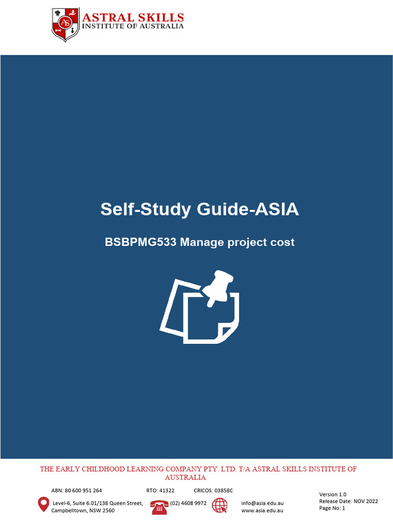 BSBPMG533 Self-Study Guide | PDF | Education Theory | Cognition