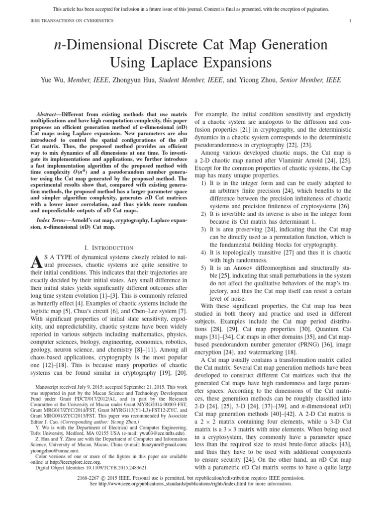 N dimensional pdf matrix mathematics chaos theory