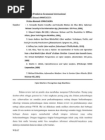 Download Review Evolusi Pemikiran Keamanan Internasional - Cyber Warfare by Fahmi Islami SN71410371 doc pdf