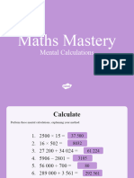 T2 M 1846 Year 6 Calculation Mental Calculations Maths Mastery PowerPoint - Ver - 3
