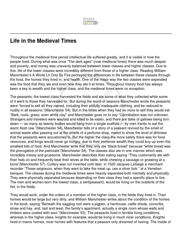 A COMPLETE GUIDE TO LIFE AND HISTORY IN THE MEDIEVAL ERA visual data 5