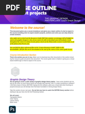 CourseOutline&StudentProjects-GraphicDesignMasterclass