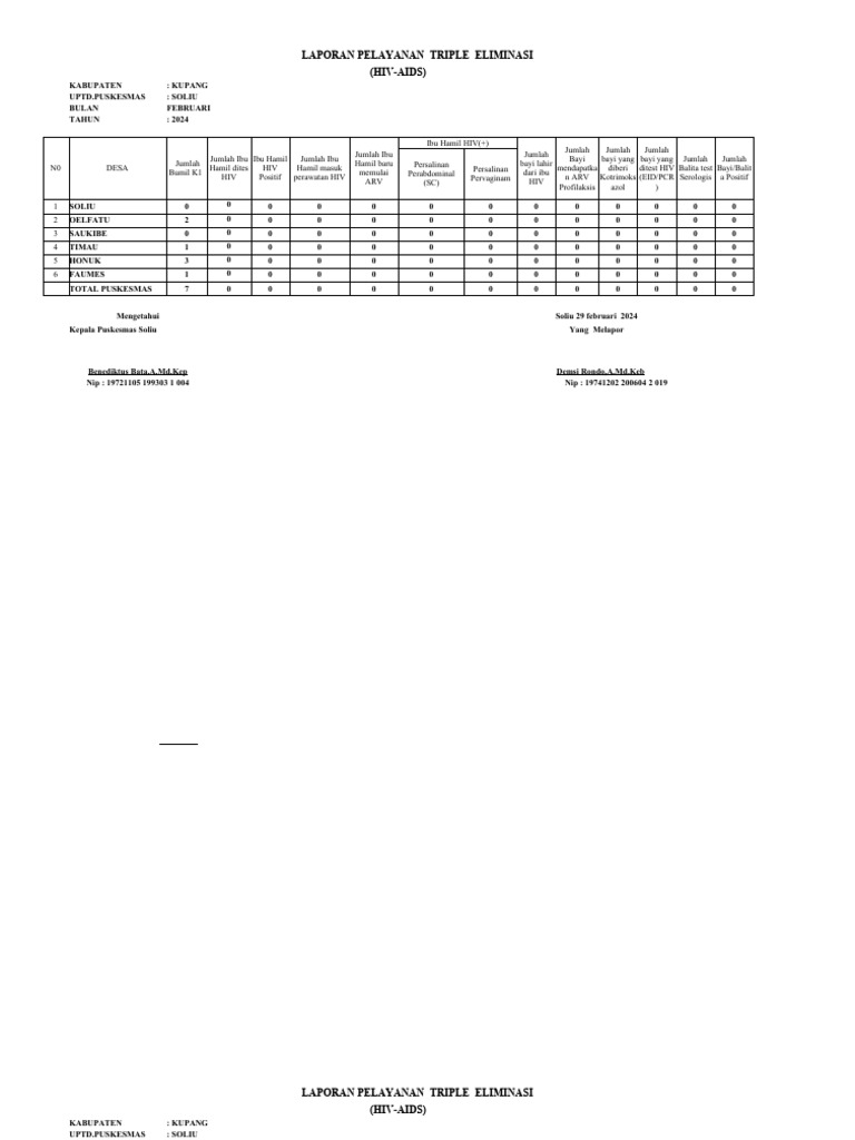 14 B. Soliu Laporan Hiv 2024 | PDF