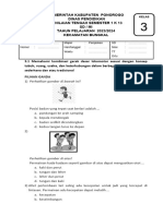 Soal PTS Pjok KLS 3 SMT 1