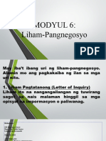 Liham Pagnegosyo Gr11