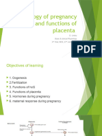 Physiology of Pregnancy & Functions of Placenta-1