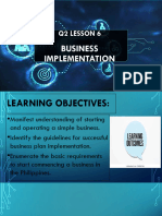 Q2 Lesson 6 Business Implementation