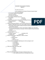 Summative Test in Consumer Chemistry - Q2