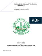 Bise Faisalabad 11th Class Result 2023
