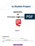 Project Works Principles of Management