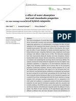 Investigation of The Effect of Water Absorption On Thermomechanical and Viscoelastic Properties of Flax-Hemp-Reinforced Hybrid Composite